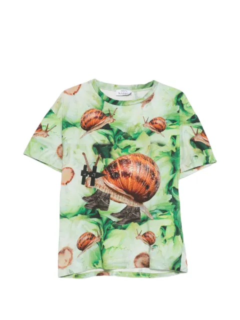 The Artistylist snail-print T-shirt Green ROCKSALADTSHIRTMLT