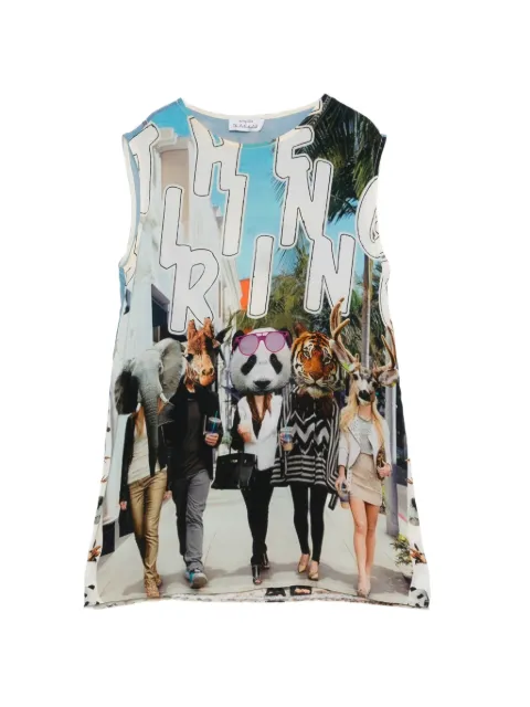 The Artistylist graphic-print sleeveless blouse White SUMMERTOPTOPMLT