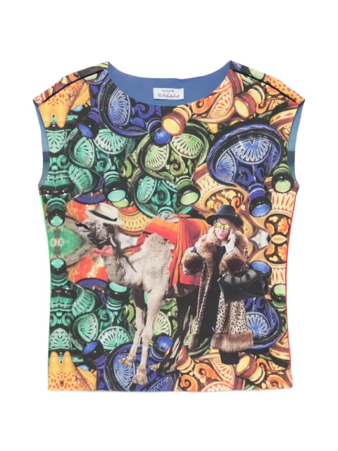 The Artistylist graphic-print T-shirt Blue CAMELSCUBATOPMLT
