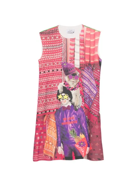 The Artistylist graphic-print sleeveless mini dress Pink CARPETSCUBADRESS