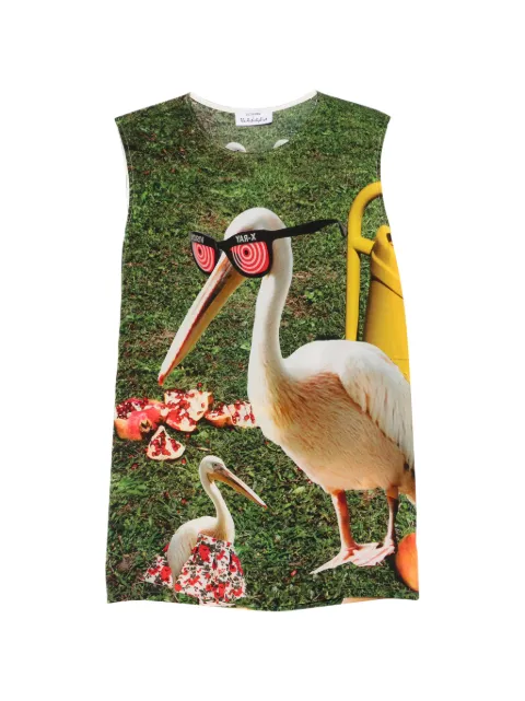 The Artistylist graphic-print sleeveless top Green GARDENINGTOP
