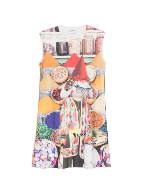 The Artistylist graphic-print sleeveless dress Neutrals SPICESSCUBADRESSMLT