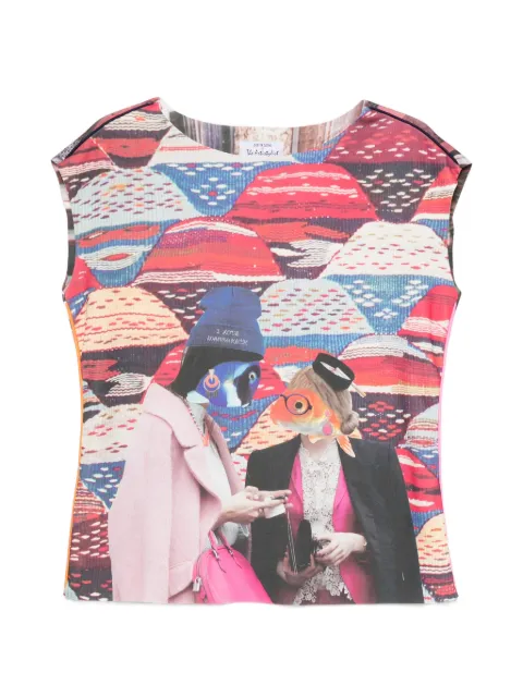 The Artistylist graphic-print T-shirt Red FISHSCUBATOPMLT