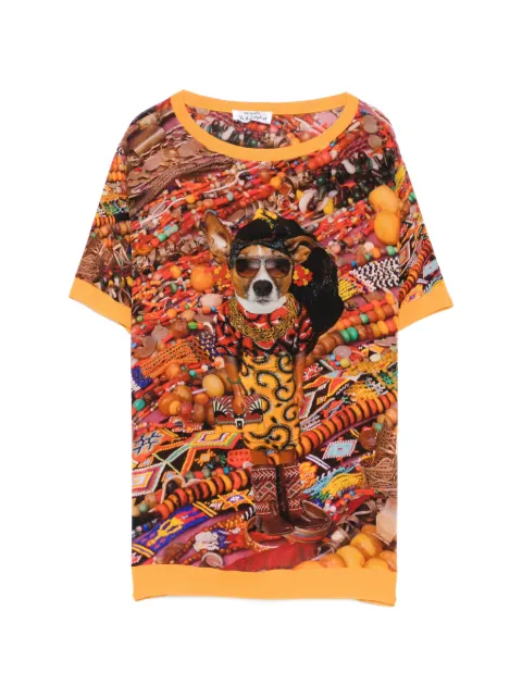 The Artistylist graphic-print T-shirt Orange JEWELERYTSHIRTMLT