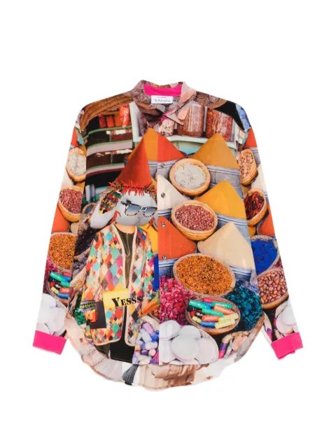The Artistylist Spices graphic-print shirt Orange SPICESSHIRT