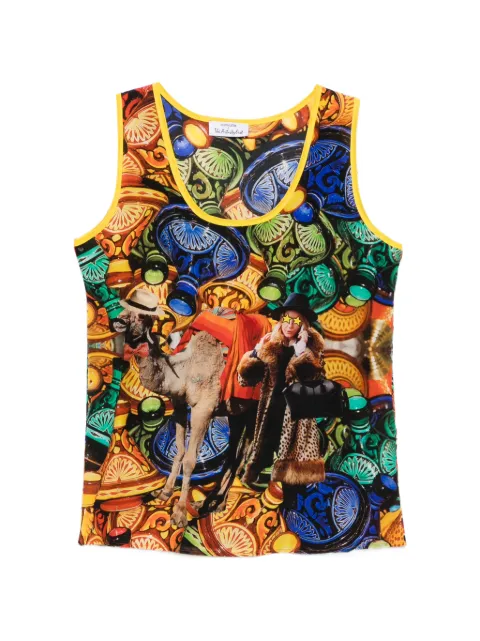 The Artistylist graphic-print tank top Orange CAMELTOPMLT
