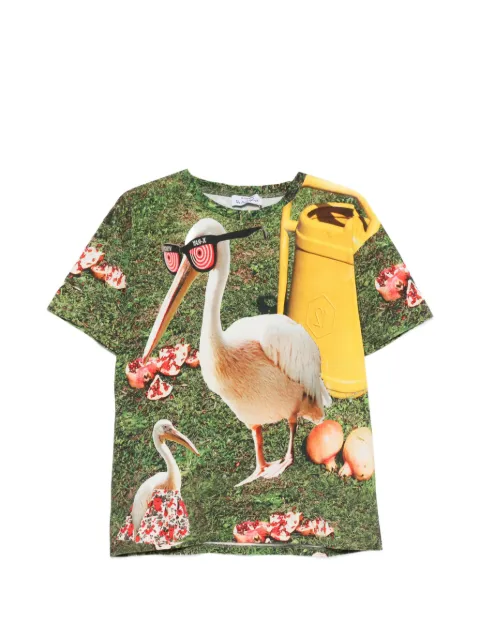 The Artistylist graphic-print T-shirt Green GARDENINGTSHIRTMLT