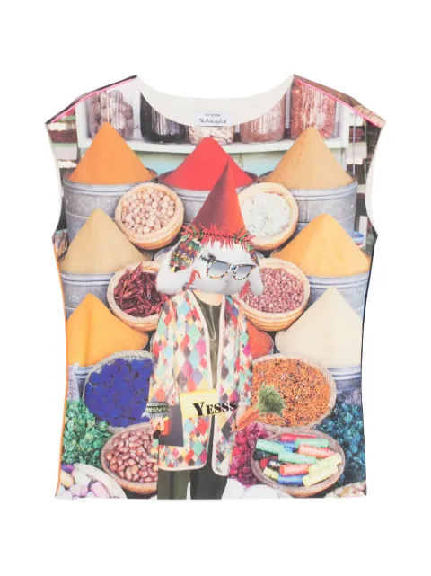 The Artistylist graphic-print sleeveless tank top Orange SPICESSCUBATOPMLT
