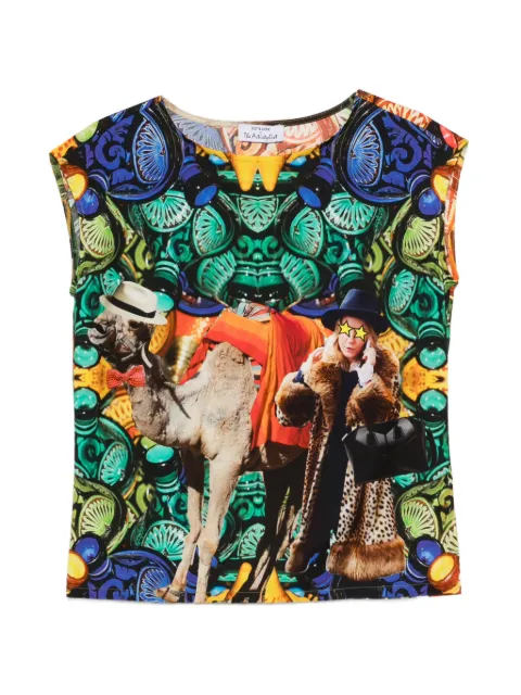 The Artistylist graphic-print T-shirt Green CAMEL