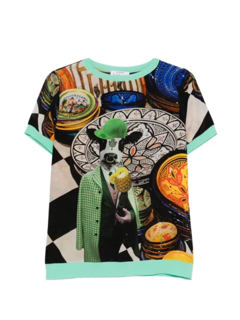 The Artistylist graphic-print T-shirt Black COWTSHIRTMLT