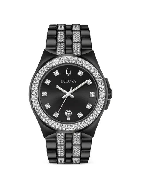 Bulova Crystal 42mm watch Black 98K101