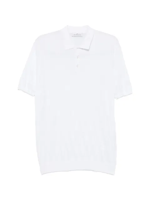 Jeordie's diamond-textured polo shirt White 280547100