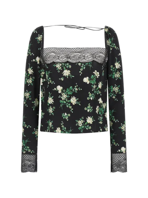 Dolce & Gabbana flower print blouse Black F7BQ1TFSA9G