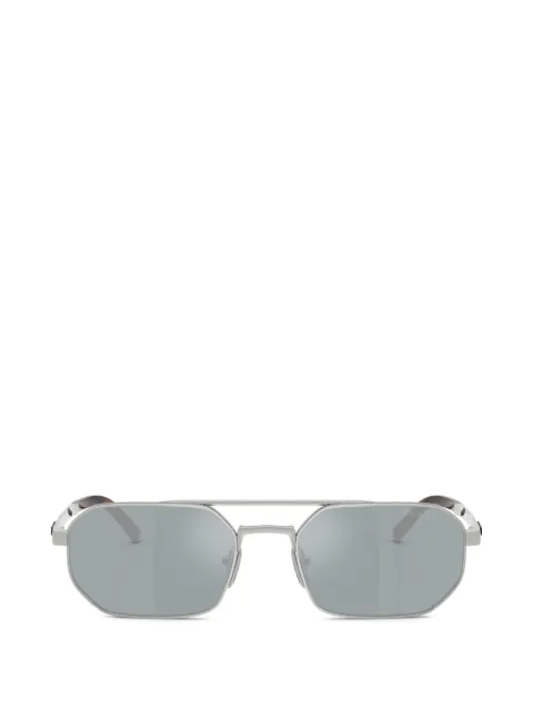 Prada Eyewear logo-detail sunglasses Silver 0PRD53S
