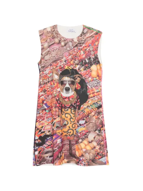 The Artistylist graphic-print sleeveless dress Red JEWELERYSCUBADRESSMLT
