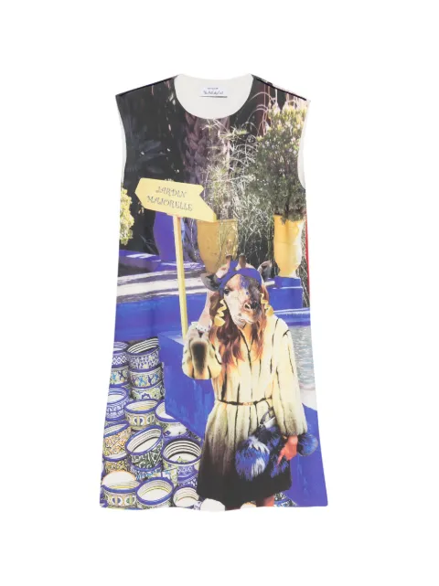 The Artistylist Jardin Majurelle sleeveless dress Blue JARDENSCUBADRESSMLT