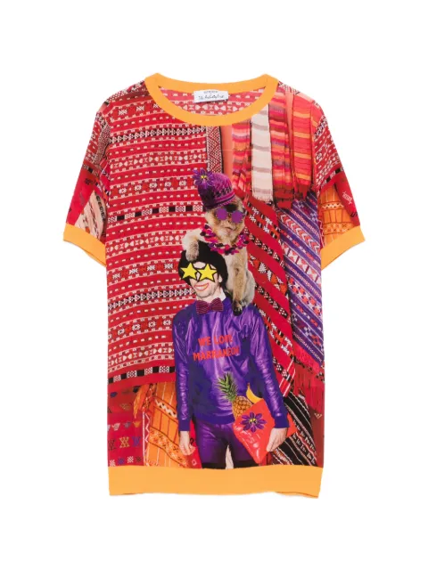 The Artistylist graphic-print T-shirt Red CARPETTSHIRTMLT