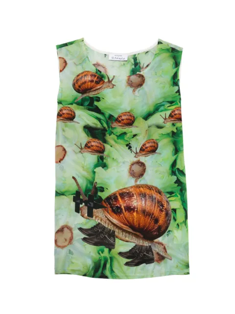 The Artistylist snail-print top Green ROCKSALADTOPMLT