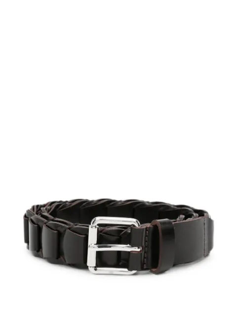 LEMAIRE link belt in vegetable-tanned leather Brown BE0007LL0055