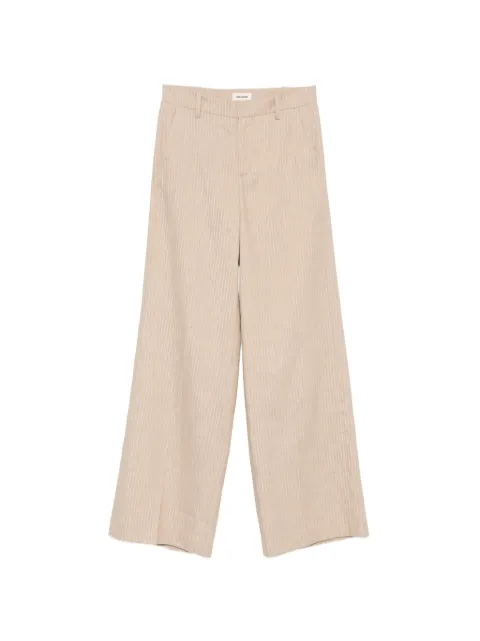 Zadig&Voltaire pinstripe wide-leg trousers Neutrals WWPA01892