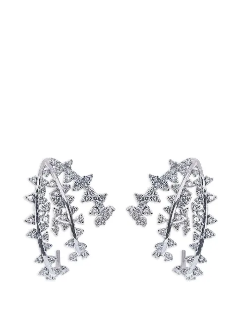 Ananya diamond tri-hoop earrings Silver HE4870