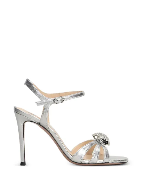 Roberto Festa Toledo crystal-embellished metallic sandals Silver TOLEDO