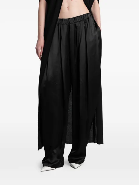 DARKPARK Simona pleated palazzo pants Black WTR95FAC165
