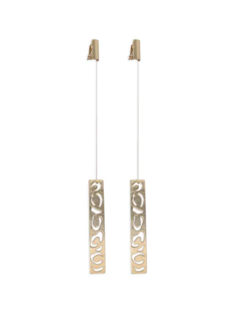 Krizia Pre-Owned pendant clip-on earrings Gold W2003262