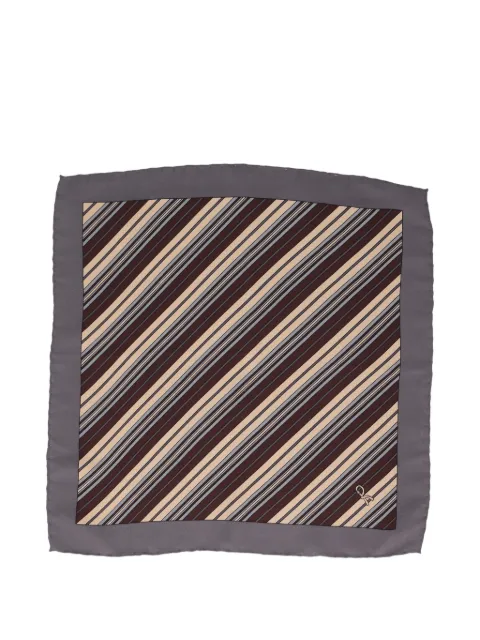 Roberta di Camerino Pre-Owned diagonal-stripe scarf Grey W2003263