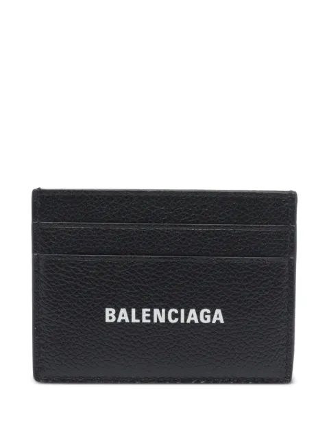 Balenciaga logo leather cardholder Black 5943091IZI3