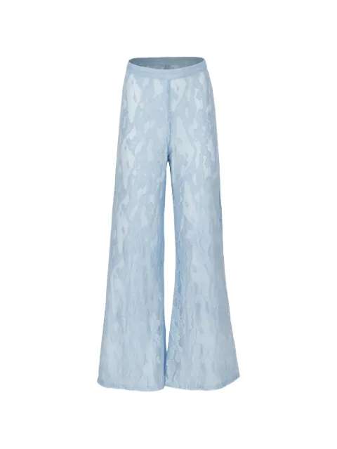 Baobab Porto sheer-lace trousers Blue 6210466M