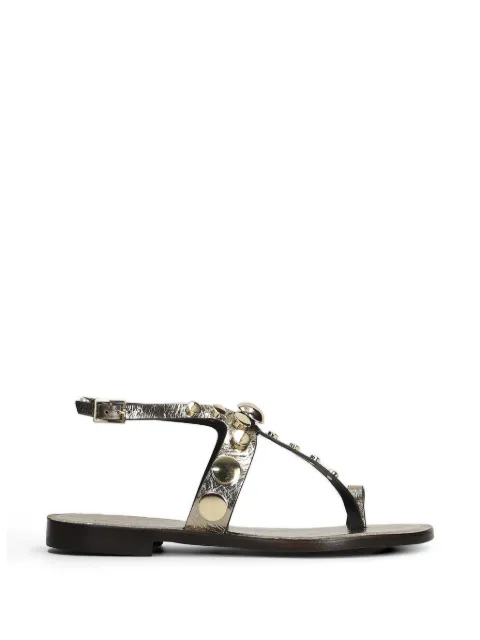 Donnarì stud-embellished metallic-effect sandals Gold GD10A