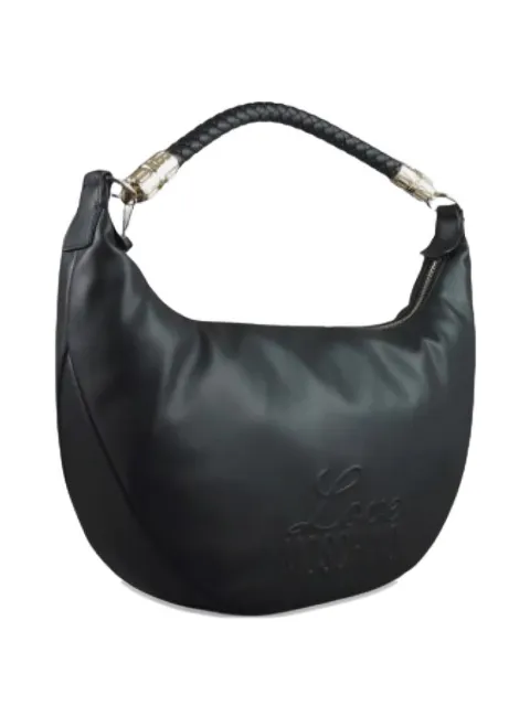 Love Moschino logo-detail braided-handle tote bag Black JC4222PP0OKA0
