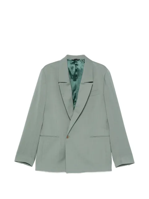 Costumein notched-lapel single-breasted jacket Green 26S29DONATIENTIMISOARA