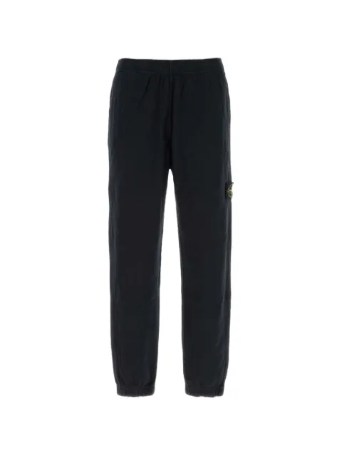 Stone Island 6200012 Malfilé fleece 'old' effect joggers Black L1S156200012S0060