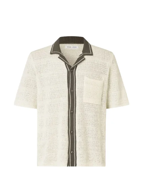 SAMSOE SAMSOE chest-pocket shirt Neutrals M26100018