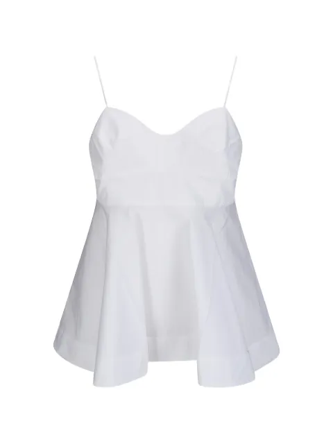 Róhe bustier peplum top White 41920126