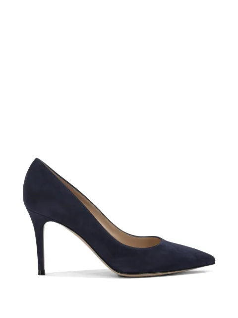 Gianvito Rossi pointed-toe pumps Blue G2458085RICDENI