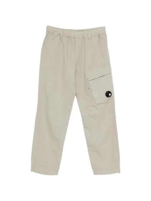C.P. Company cotton/linen elasticated Lens cargo pants Neutrals 20CMPA249A110626G