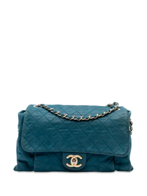 CHANEL Pre-Owned 2012-2013 Large Quilted Iridescent Calfskin Chic Quilt Flap shoulder bag Blue ZGSS91HX3BJ9QLLW