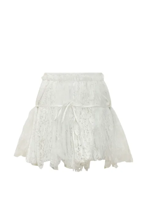 JW Anderson lace-trim tie-fastening skirt White SK0209PG1912