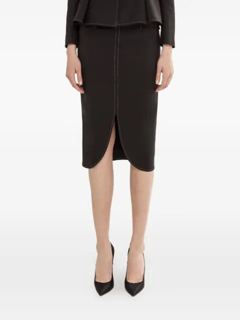 NISSA high-waisted pencil skirt Black F1356