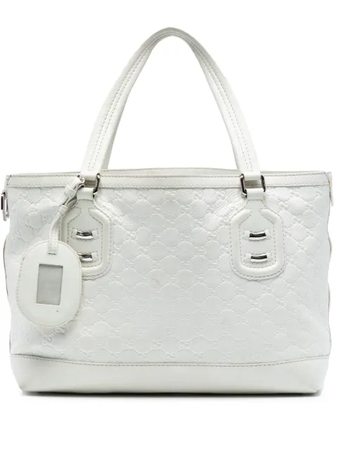 Gucci Pre-Owned 2000-2015 Guccissima Techno Tag tote bag White EGZ29TY0NTHYIX76