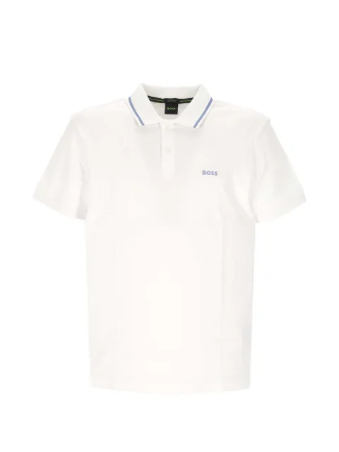 BOSS Paddy slim-fit polo shirt in interlock cotton White 50562481