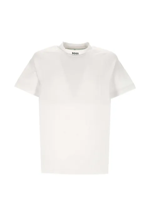 BOSS logo-print raglan-sleeve T-shirt White 50559209
