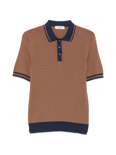 Gran Sasso cable-knit polo shirt Brown 5711320625
