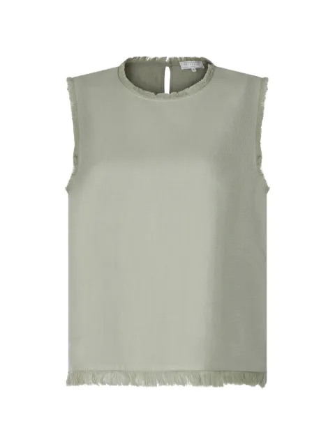 Antonelli fringed-trim top Green Q5934935319