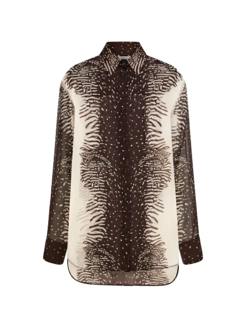 Ferragamo button shirt Brown 793947