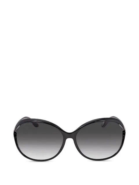 Ferragamo oval full-rim sunglasses Black SF770SA001