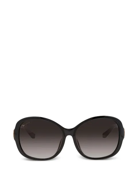 Ferragamo full rim oval-frame sunglasses Black SF744SLA001